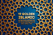 19 GOLDEN SEAMLESS ORIENTAL PATTERNS, a Pattern Graphic by AndisREA (Thumbnail 1 of 3)