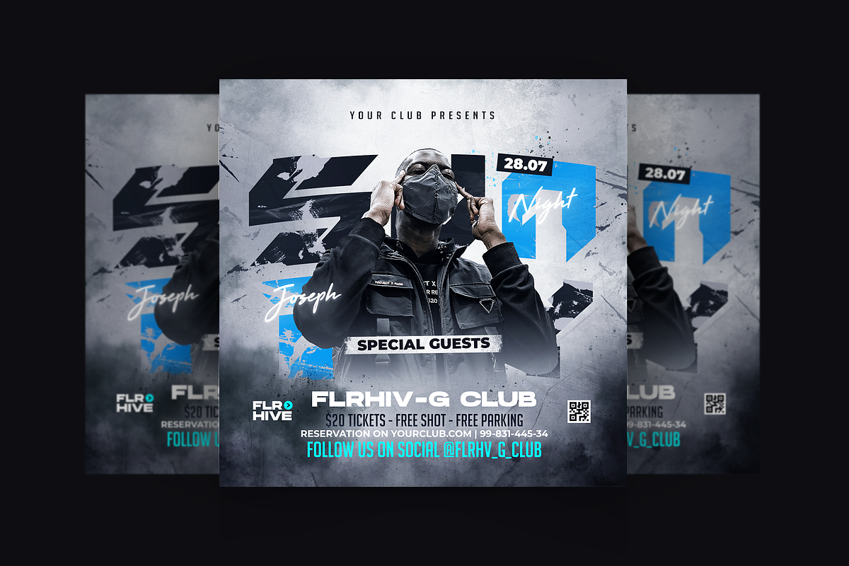 Party Flyer Template, a Flyer Template by FLYERHIVE (Photo 1 of 2)
