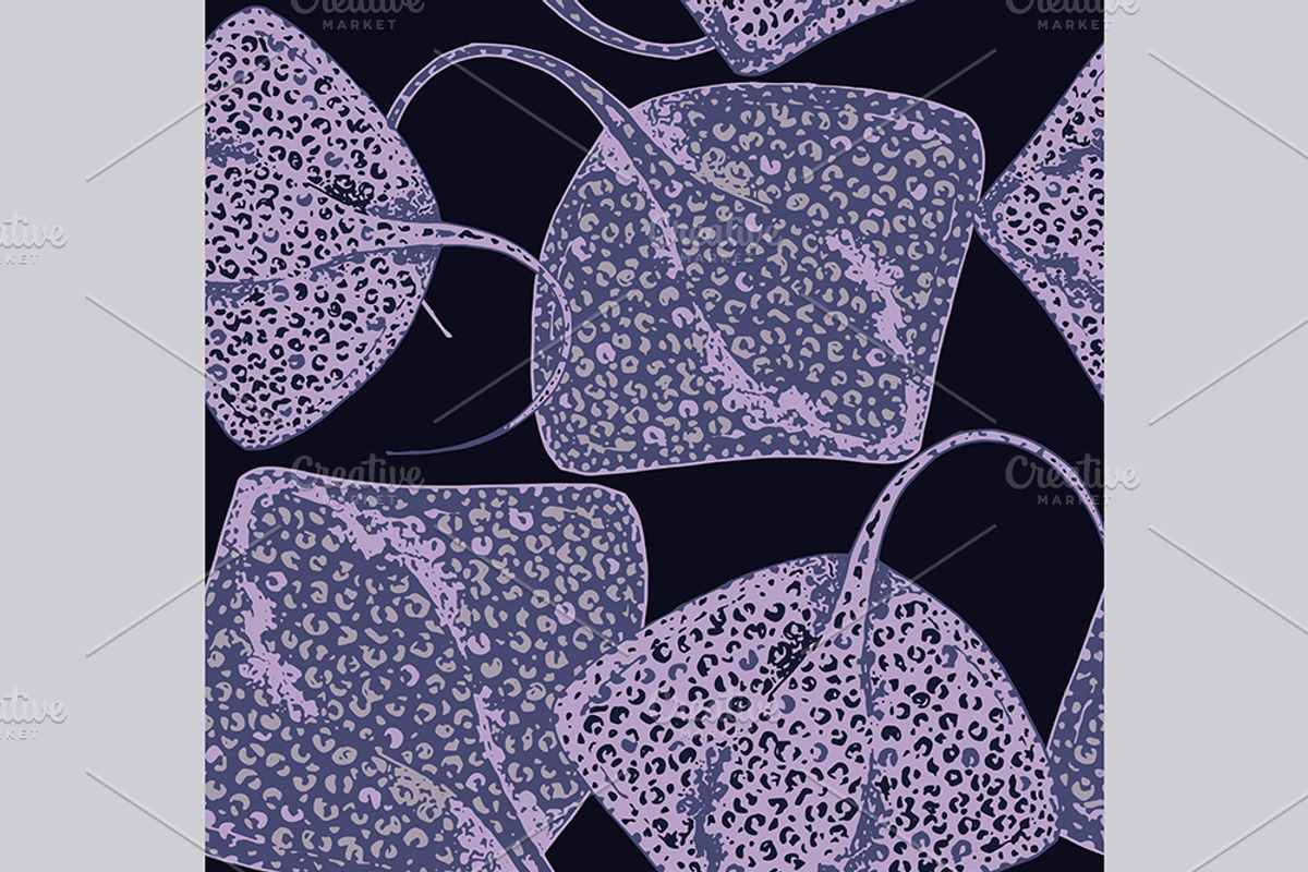 Stingray fish illustrations, pattern, an Animal Illustration by OKart.studio (Photo 7 of 8)