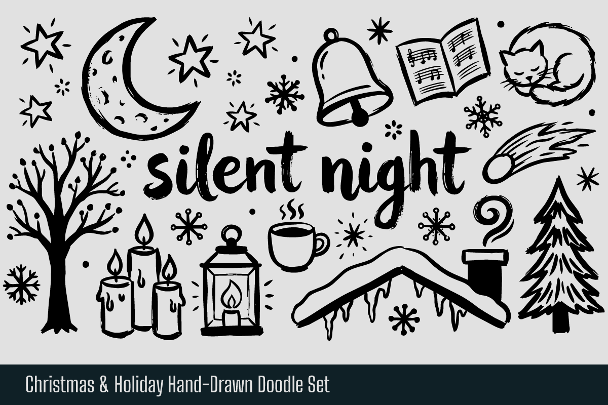 Christmas Holiday Hand Drawn Doodle, an Object Illustration by Huza Studio (Photo 8 of 10)