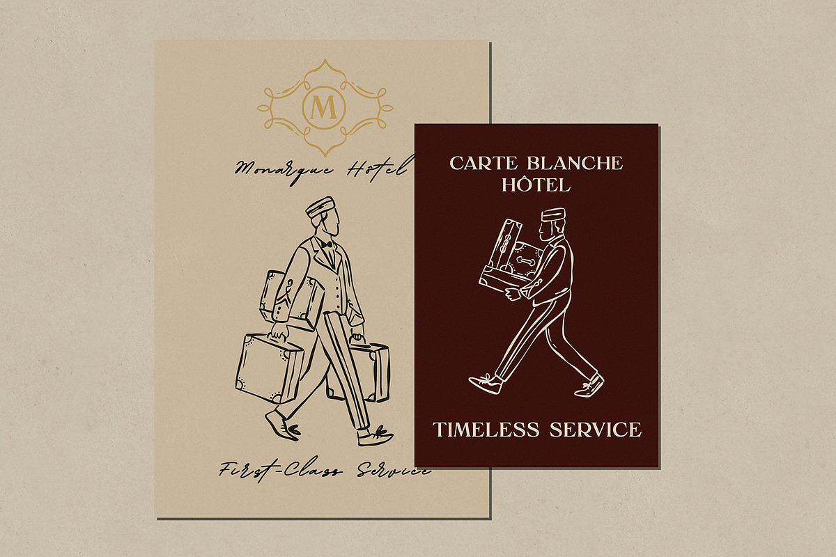 Hand Drawn Boutique Hotel Clipart, an Object Illustration by Teresa Art Store (Photo 6 of 10)