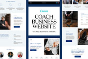 Blue Business Website Template, a Landing Page Template by Studio K (Thumbnail 1 of 6)