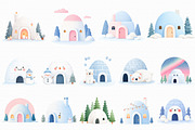 Watercolor Igloo Clipart, an Illustration by Libby Wishes (Thumbnail 7 of 7)