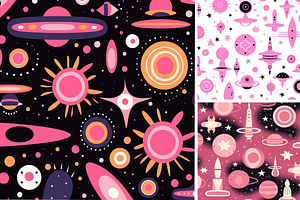 Pink Space Pattern