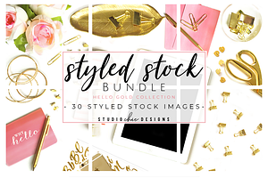 Social Media Images Pink & Gold