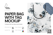 Paper Bag With Tag Mockup PSD, a Mockup by Karma (Thumbnail 1 of 8)
