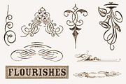 Antique Graphic Elements Brushes, a Brush Add-On by Blue Line Design (Thumbnail 3 of 8)