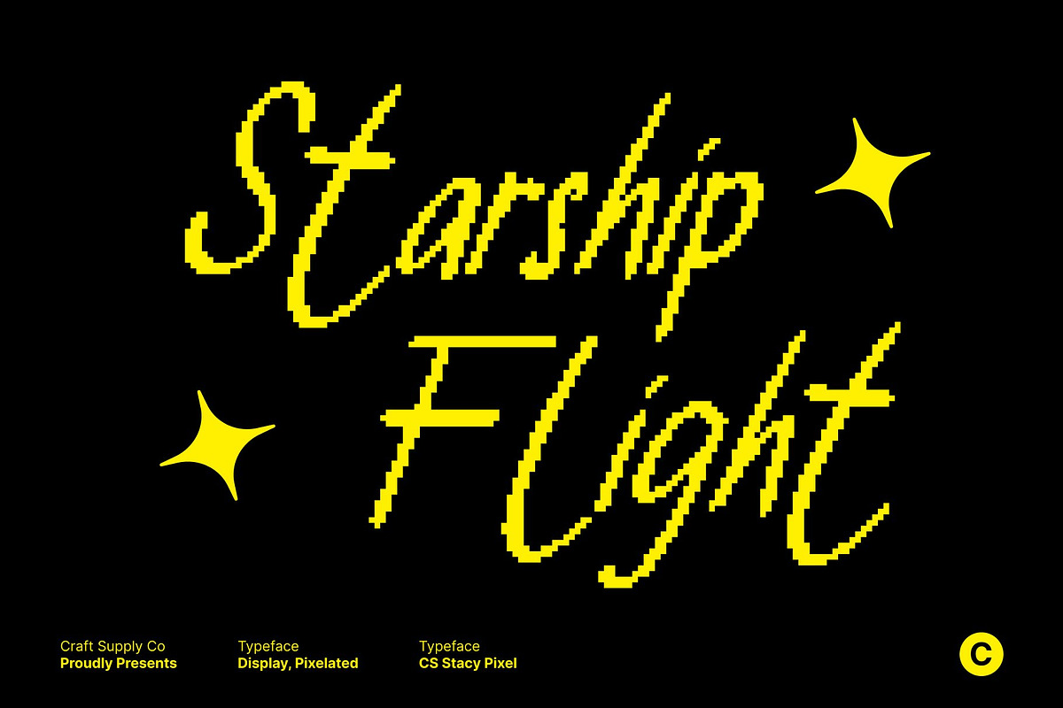 CS Stacy Pixel, a Handwritten Font by Craft Supply Co. (Photo 4 of 8)