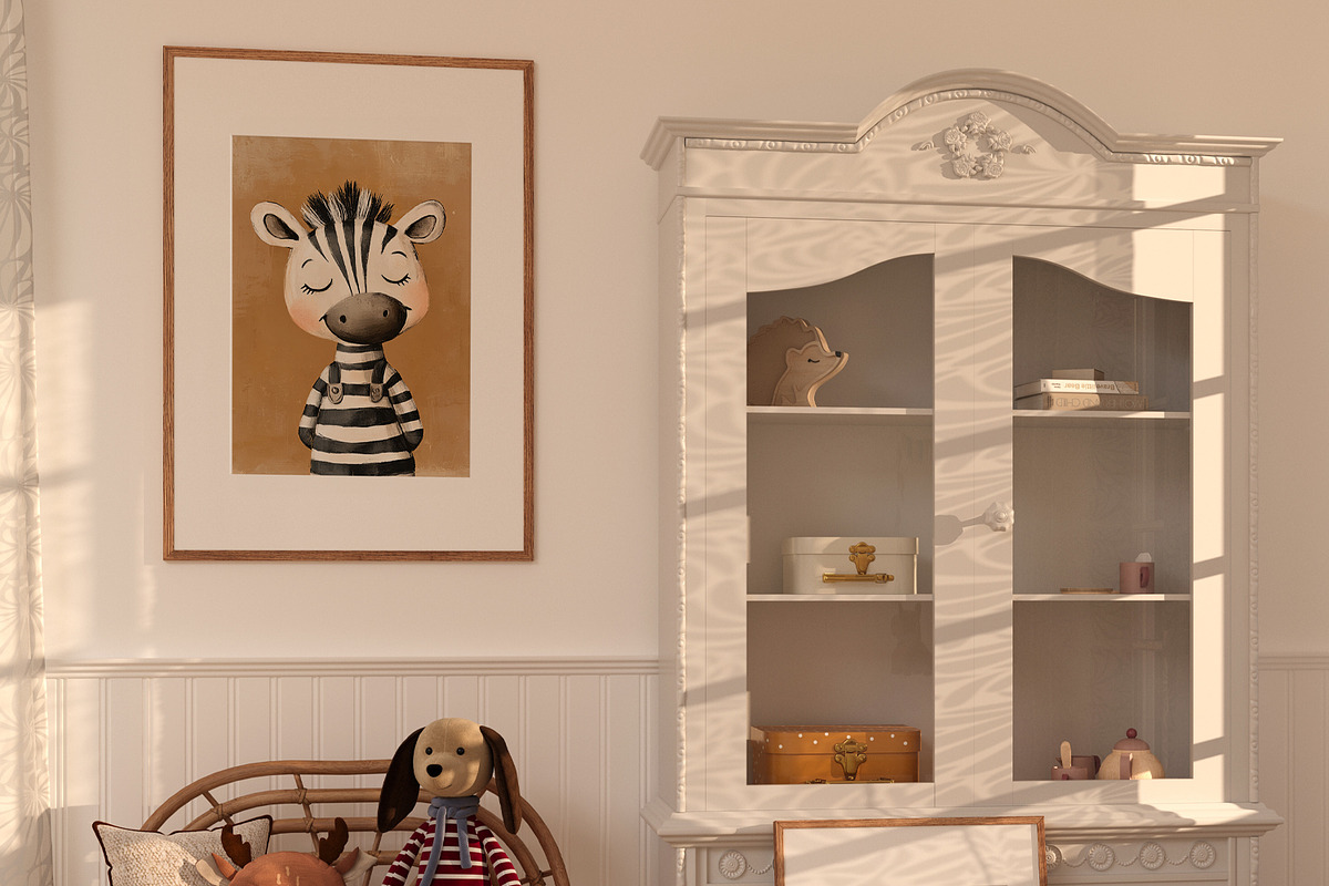 Whimsical Nursery Wall Art, a Background Graphic by Purple (Photo 9 of 9)