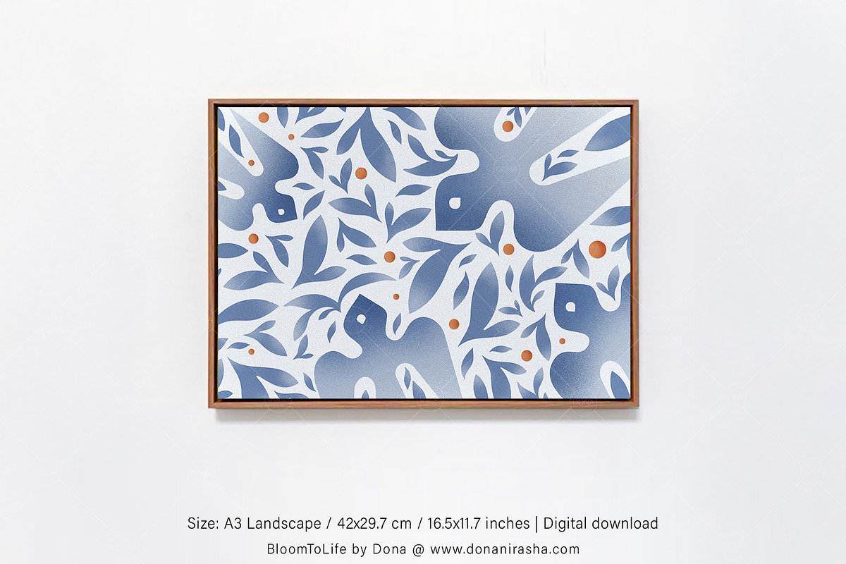 Whispering Wings Printable Wall Art, a Decorative Illustration by BloomToLife By Dona (Photo 2 of 6)