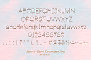 Sunset - Retro Decorative Font, a Font by OPY ArtStudio (Thumbnail 5 of 5)