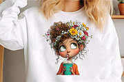 Whimsical Summer Coffee Girl Clipart, an Illustration by GatewayDesign (Thumbnail 3 of 6)