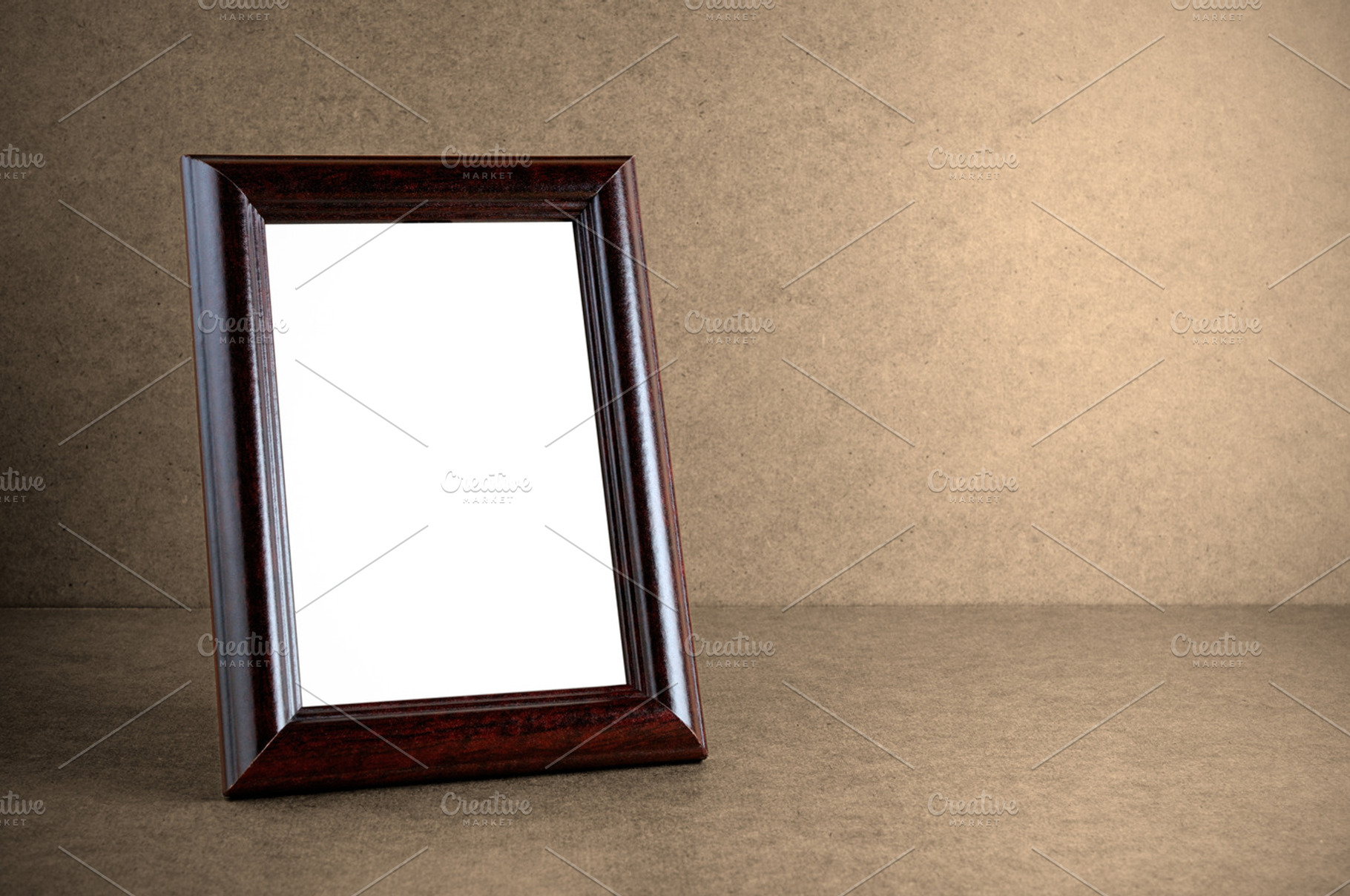 Old wooden photo frame featuring photo, frame, and wood