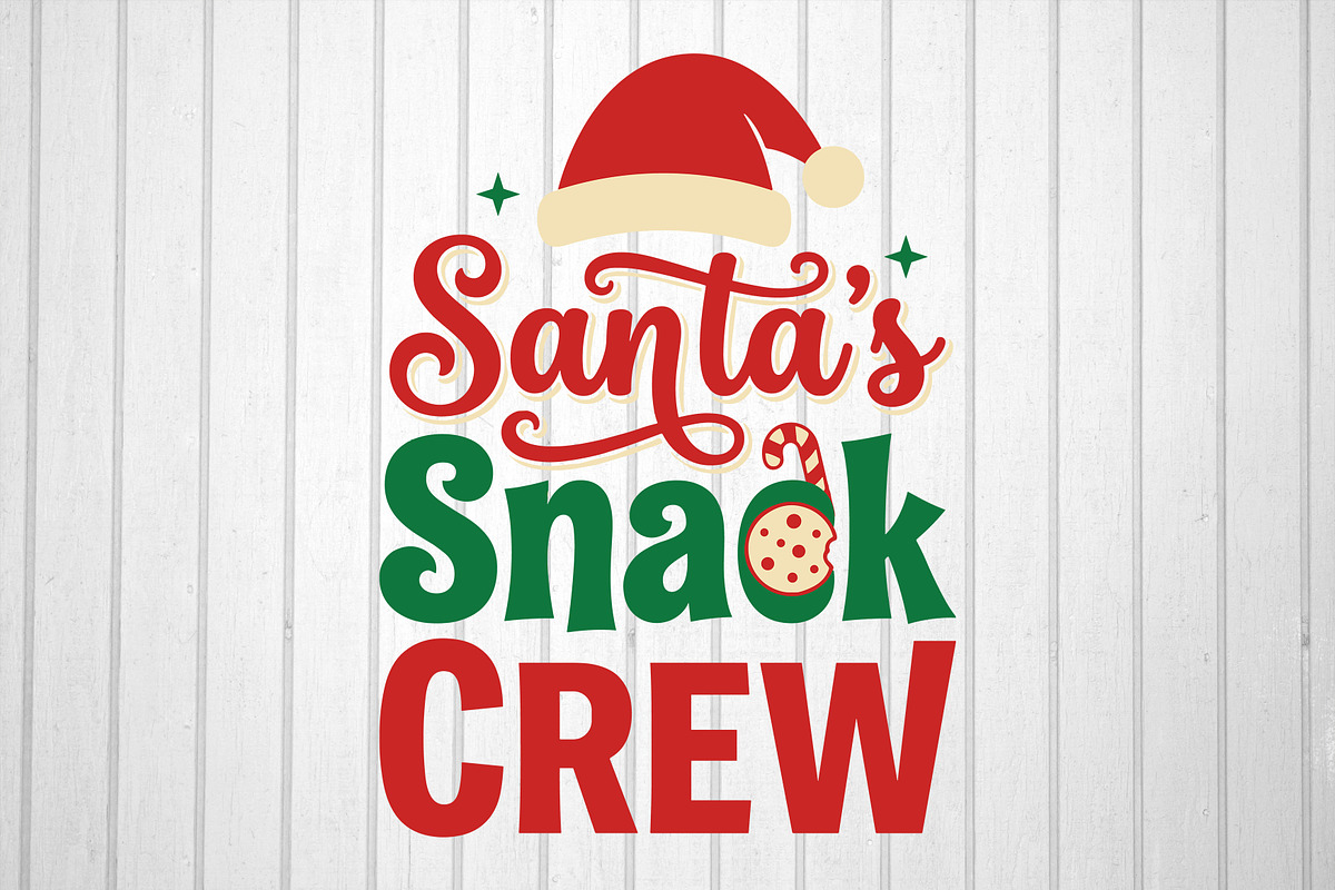Santa’s Snack Crew Funny Christmas, an Object Graphic by T-shirt Pond (Photo 2 of 3)