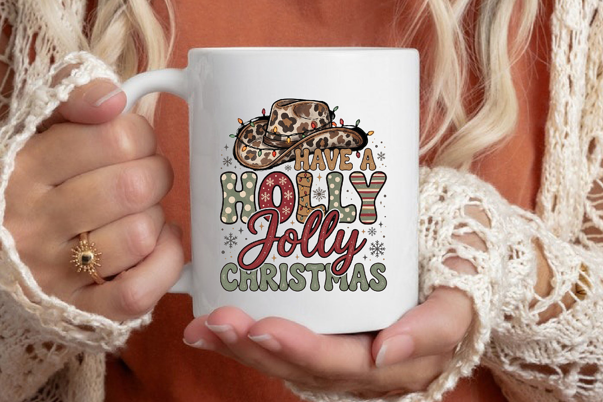 Western Leopard Holly Jolly Christma, a Seasonal Illustration by designcity5 (Photo 4 of 4)