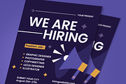 We Are Hiring Flyer Set, a Flyer Template by SquidPixey (Thumbnail 4 of 6)