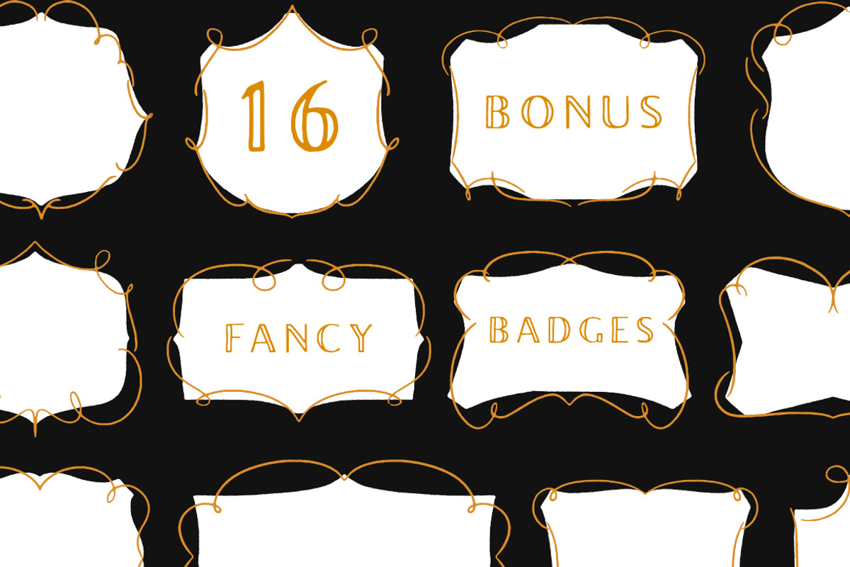 Brixton Sans (6 Fonts + Extras) preview 6