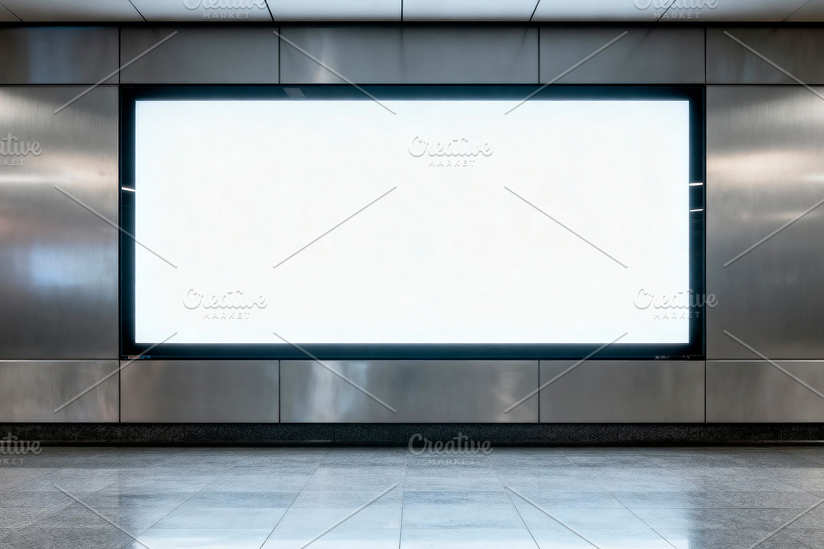 Digital Screen Mockup Metallic Wall, an Advertising Mockup by rodrigofkaminski (Photo 2 of 3)
