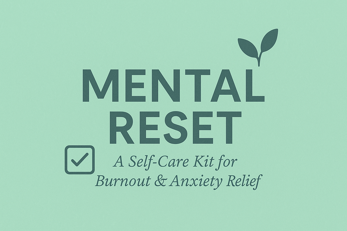Burnout Recovery Kit for Women, a Stationery Template by WomanScorp Digital Kits