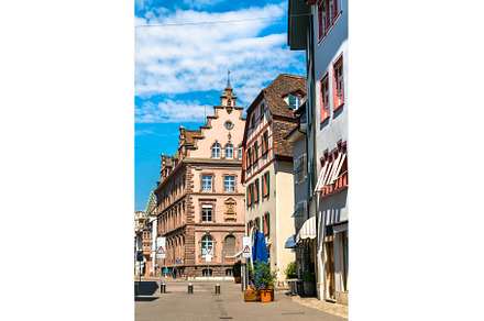 Traditional architecture of Basel in, an Architecture Photo by Leonid Andronov