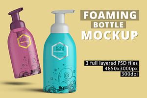 Foaming Soap Dispenser Bottle Mockup