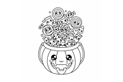 Prompt Cute Halloween Coloring Book, a Seasonal Illustration by Creative design (Thumbnail 3 of 7)