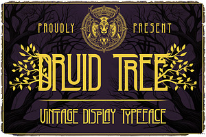 Druid Tree Display Font