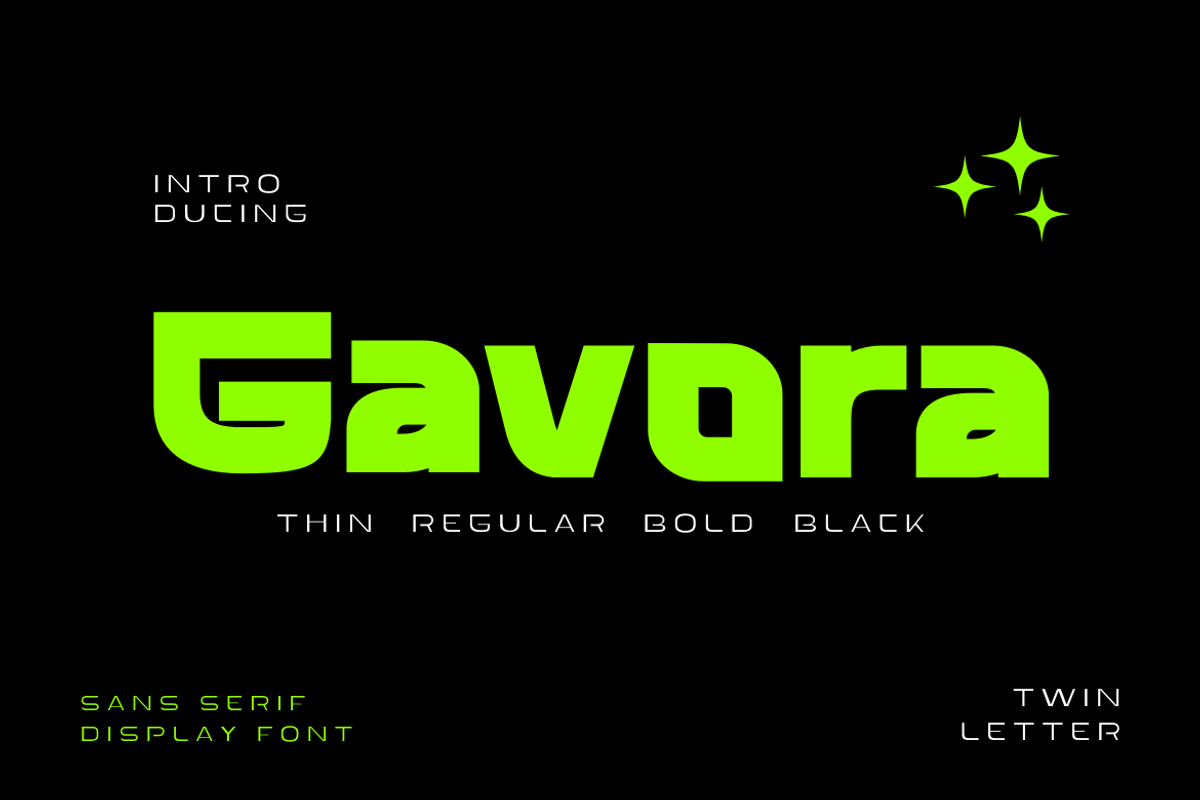 Gavora, a Sans Serif Font by twinstd (Photo 1 of 13)