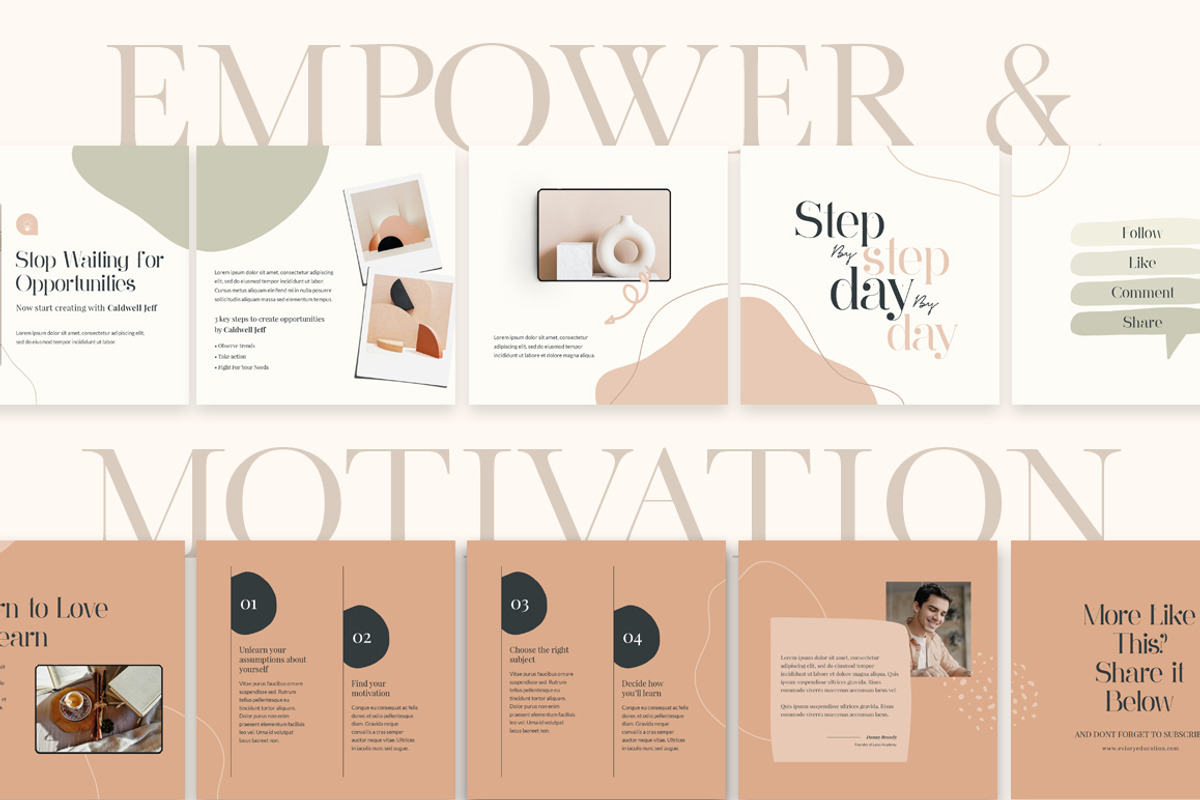 eCourse Carousel Instagram CANVA PS, a Social Media Template by Eviory (Photo 15 of 22)