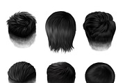 Hair Clipаrt, Men's Hairstyles, an Illustration by Elenbushe (Thumbnail 10 of 11)
