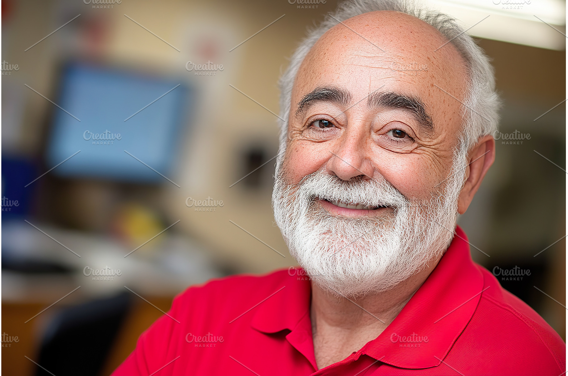 Smiling Spanish man, elder with, a Person Photo by Lermont51