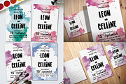 Watercolor Invitation, a Card Template by Aarley Kaiven (Thumbnail 1 of 2)