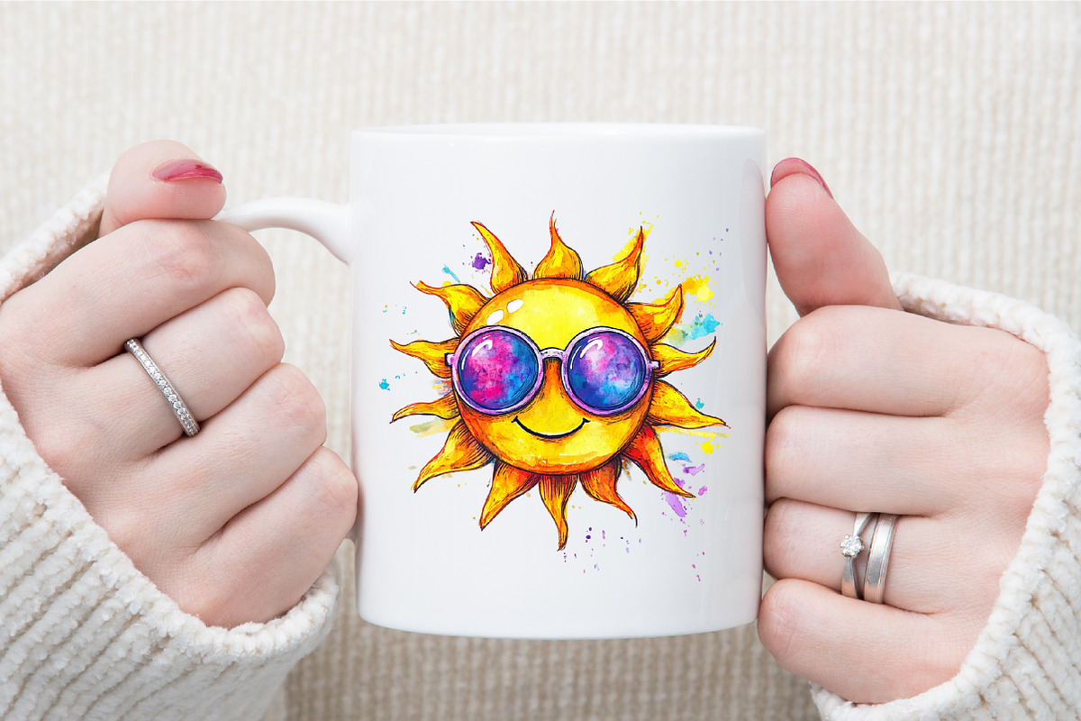 Watercolor Hippie Bundle Clipart, an Illustration by Sublimation Artist (Photo 5 of 6)
