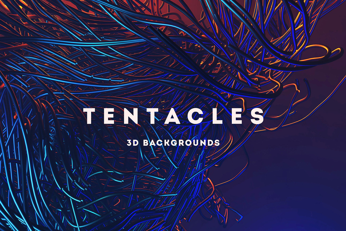 Tentacles - 15 Future 3D Backgrounds, a Texture Graphic by styleWish (Photo 1 of 7)