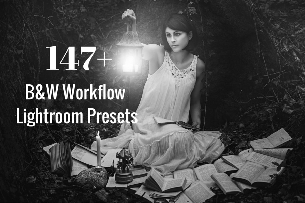 B&W Lightroom Presets Bundle, an Action Add-On by Lightroom Preset Shoppe (Photo 1 of 5)