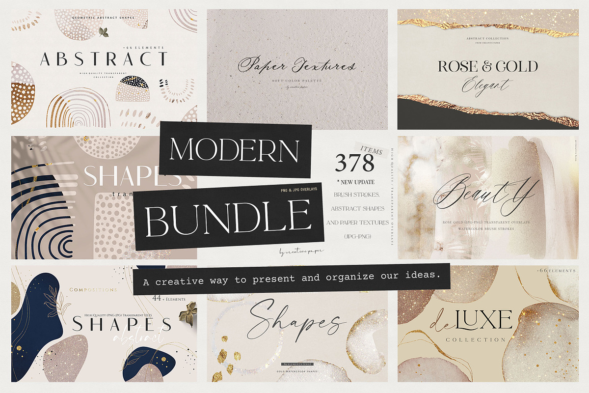 The Abstract Modern Bundle, a Texture Graphic by by creative paper (Photo 1 of 86)