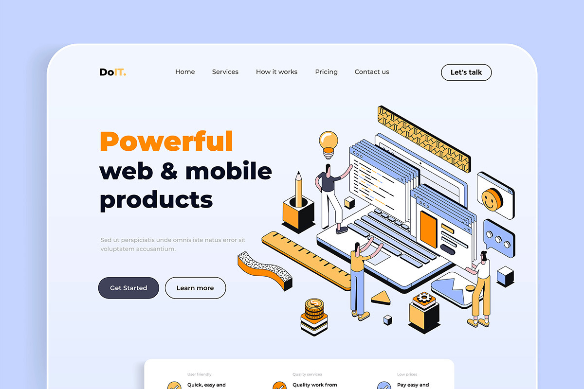 Collection of Landing page templates, a Templates & Theme by Creative Graphics (Photo 11 of 11)