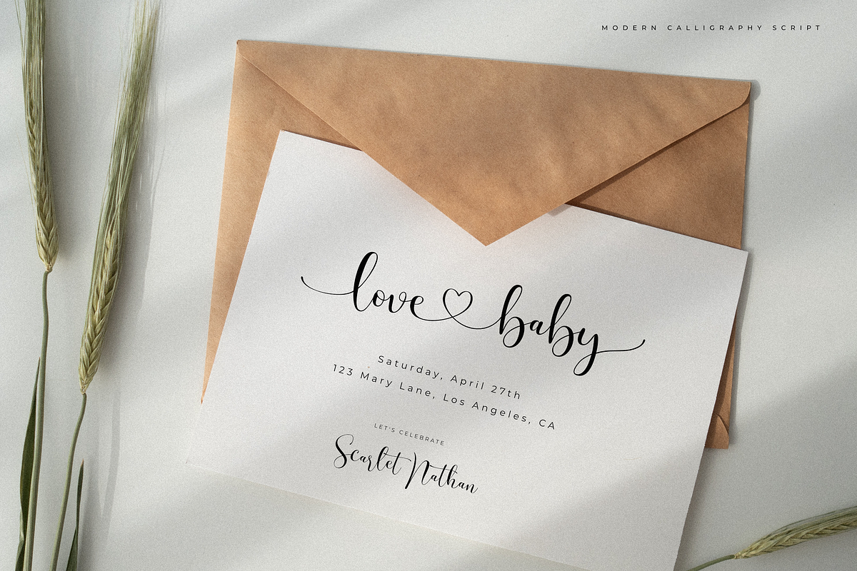 Olivia James - Chic Font, a Script Font by Sans & Sons (Photo 2 of 10)
