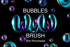 Bubble Brush, Bubble procreate brush
