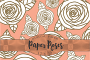 Floral Patterns, paper rose, a Pattern Graphic by Kiwi Fruit Punch (Thumbnail 4 of 5)