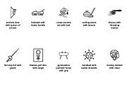 Olympic & niche sports Icon Set, an Outline Icon by Nurlan's shop (Thumbnail 2 of 6)