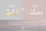 GOLD & SILVER FOIL WORD OVERLAY PACK, an Object Graphic by Illumineer Media & Design (Thumbnail 1 of 12)