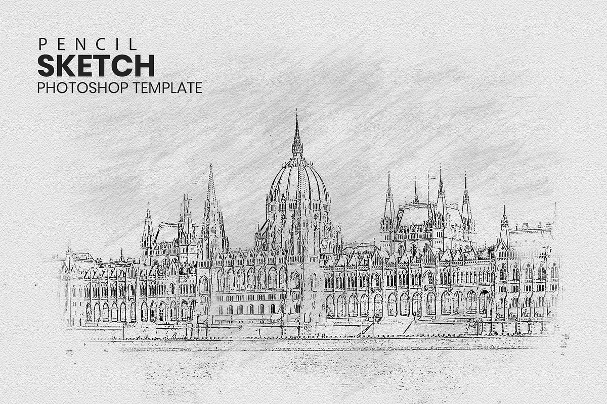 Pencil Sketch Art Photoshop Mockup, an Action Add-On by INTENTFX (Photo 1 of 22)