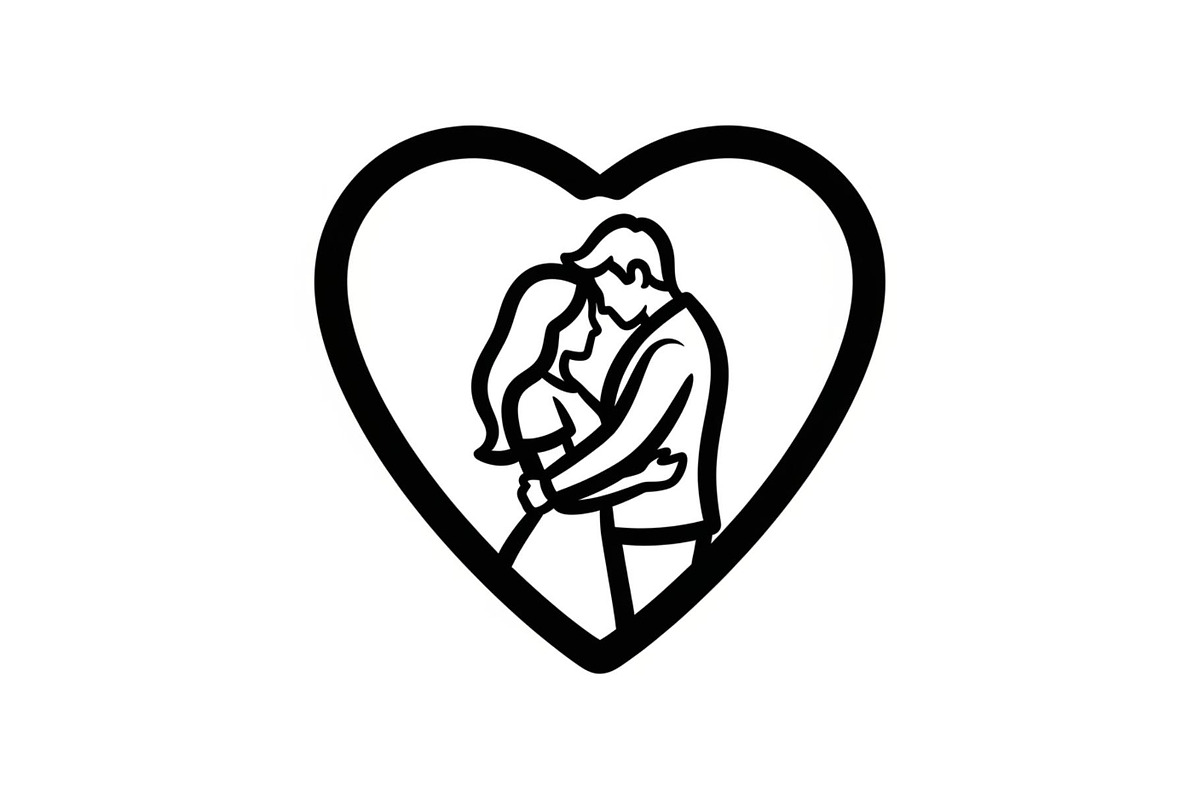Couple Love Heart Silhouette Bundle, an Illustration by Amazin_art (Photo 32 of 51)
