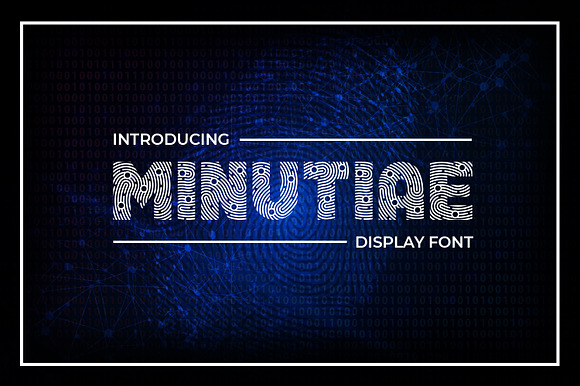 Minutiae Display Font preview 7