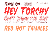 Flame On - firey comic FX color font, a Font by Comicraft Fonts (Thumbnail 2 of 6)