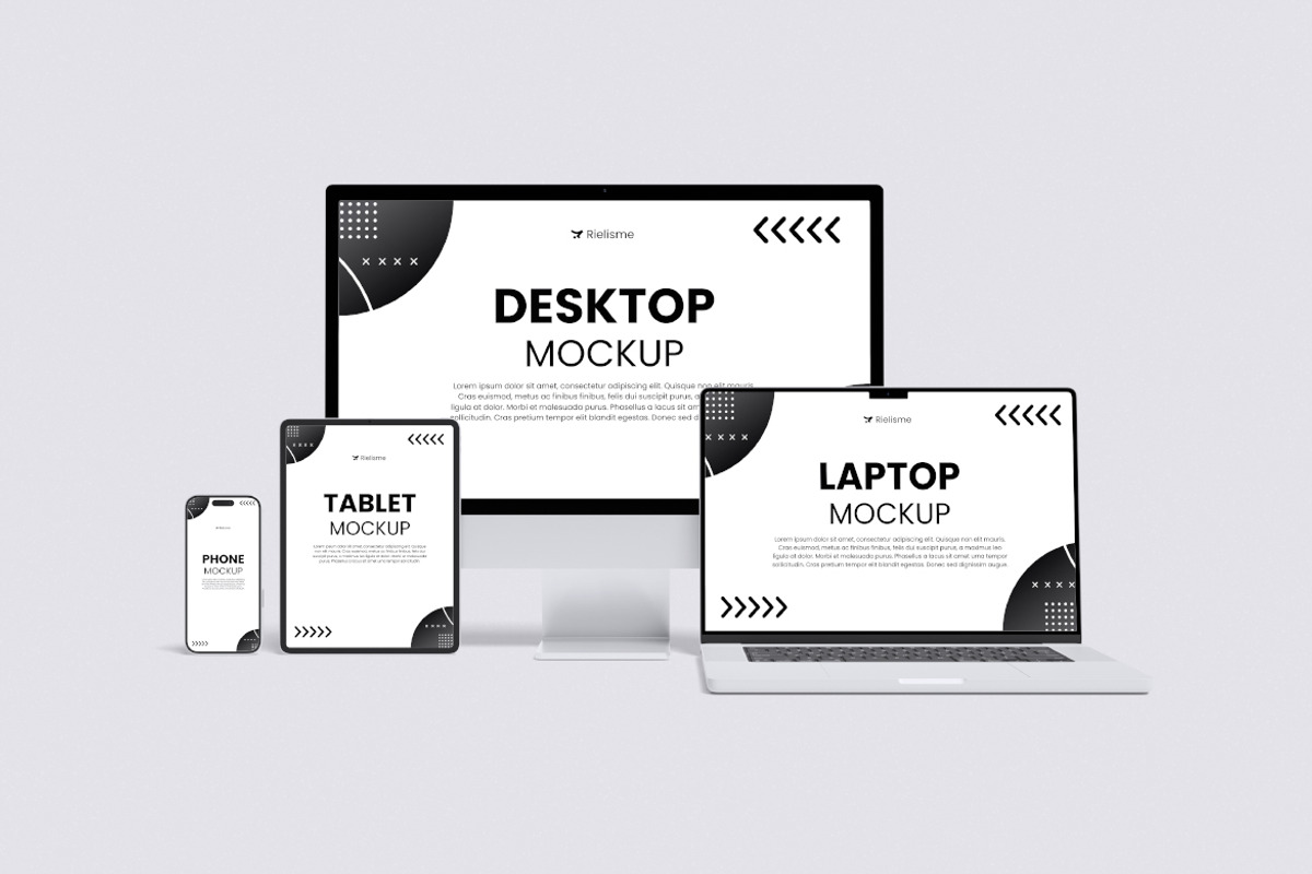 Multi Device Mockup Bundle Set, a Wearable Device Mockup by Rielismee (Photo 4 of 5)