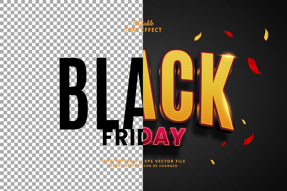 Text Effect Black Friday 3d, a Layer Style Add-On by Navy Graphic (Photo 2 of 2)