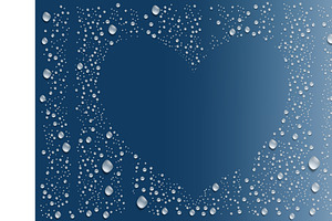 Realistic transparent water droplets
