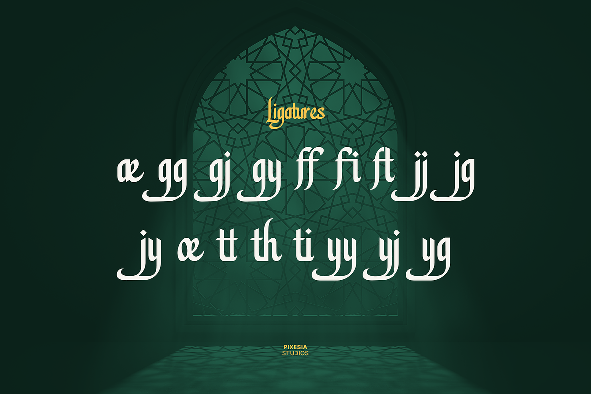 Hello Ramadhan - Arabic Display Font, a Font by Pixesia Studio (Photo 15 of 15)